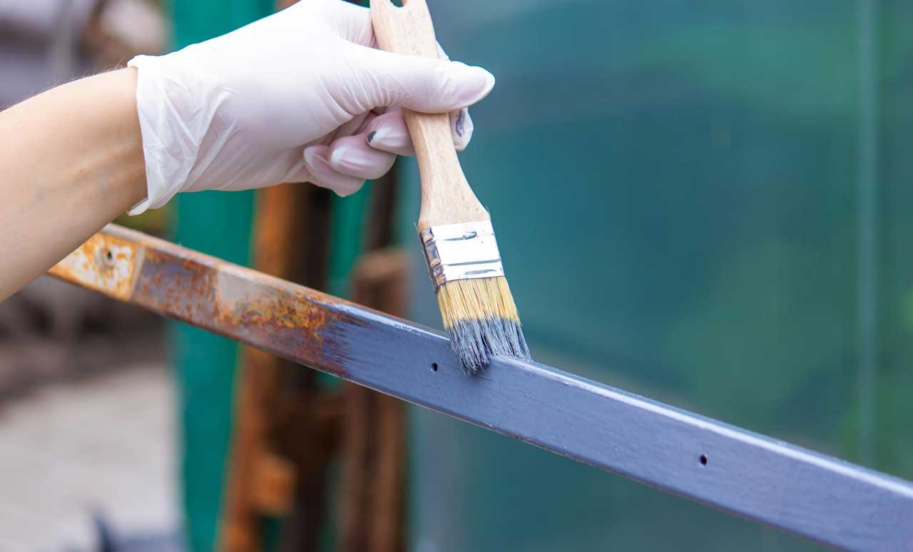 زمان خشک شدن رنگ روی فلز